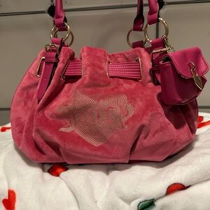 Juicy Couture Queen Couture Tote Raspberry Tart Purse NWT